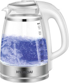 HYUNDAI HYK-G3506 1.7л. 2200Вт белый/серебристый (стекло)