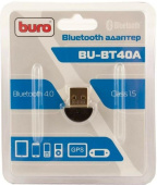 BURO Адаптер USB BU-BT40A BT4.0+EDR class 1.5 20м черный