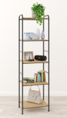 ЗМИ Стеллаж Валенсия 15 W (VALENCIA 15 W Shelf rack) черный СТВ15Д Ч