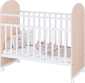 ФЕЯ Кроватка детская Фея 701, дуб пастельный-белый
