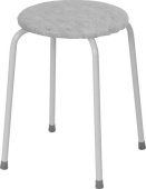 ЗМИ Табурет круглый "Пенёк легкий" 180 серый Т 270