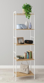 ЗМИ Стеллаж Валенсия 15 W (VALENCIA 15 W Shelf rack) белый СТВ15Д Б