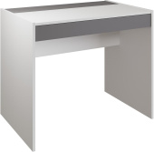 МЕБЕЛЬ-КОМПЛЕКС ЛАЙТ Стол письменный Белый/Серый шифер (1 кор.)