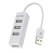 PERFEO (PF_A4526) USB-HUB 4 PORT PF-HYD-6010H, белый