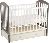 ФЕЯ Кровать детская Фея 328 белый-графит (1 кор)