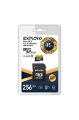 EXPLOYD MicroSDXC 256GB Class10 + адаптер SD (95MB/s) [EX256GCSDXC10UHS-1-ElU3]