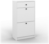 МЕБЕЛЬ-КОМПЛЕКС НАЙС Тумба для обуви высокая Белый/Белый (1 кор.)