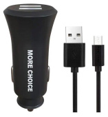 MORE CHOICE (4627151192147) AC23a АЗУ 2USB 2.4A для Type-C Black