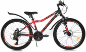 Велосипед STELS Navigator-450 MD 24 V030 LU093466 LU095011 13 Черный неоновый/Красный 2023