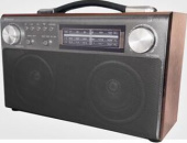 БЗРП РП-322 УКВ 64-108МГц, бат. 4*R20, 220V, акб 1400mA/h, USB/SD/microSD/AUX/Bluetooth, 2 динамика
