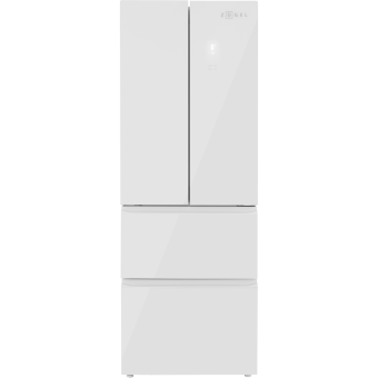 Холодильник ZUGEL ZRFD361W белое стекло