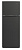 Холодильник Hyundai CT5046FDX черная сталь 