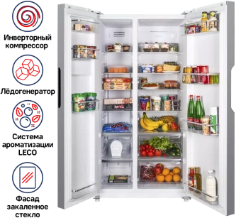 Холодильник Maunfeld MFF177NFW белый