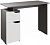 МЕБЕЛЬ-КОМПЛЕКС ЛАЙТ Стол письменный компьютерный с тумбой Серый шифер/Белый