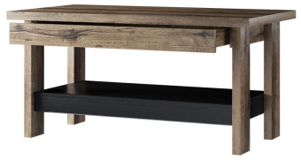 АНРЭКС JAGGER, Стол журнальный, цвет Дуб монастырский /Черный