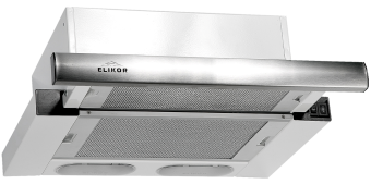 Вытяжка встраиваемая Elikor Интегра 45П-400-В2Л белый/нержавеющая сталь