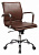 Кресло руководителя Бюрократ CH-993-Low/Brown низкая спинка коричневый искусственная кожа крестовина хромированная