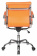 Кресло руководителя Бюрократ CH-993-Low/orange низкая спинка оранжевый искусственная кожа крестовина хромированная