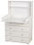 POLINI Комод Polini kids Simple 2580, со стеллажом, белый (2кор)