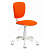 Кресло детское Бюрократ CH-W204NX/ORANGE оранжевый TW-96-1 (пластик белый)