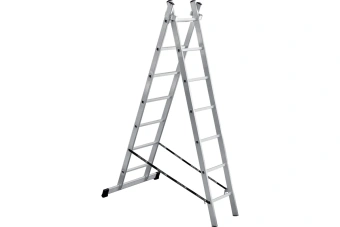 Алюминиевая 2-секционная лестница UFUK 2х7 ступеней 411207