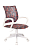 Кресло детское Бюрократ KD-W4 черный/красный кристалл крестовина пластик белый пластик белый
