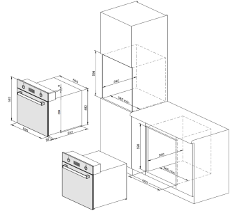 Встраиваемая электрическая духовка Weissgauff EOA 39 PDB