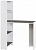 МЕБЕЛЬ-КОМПЛЕКС ЛАЙТ Стол-стеллаж рабочий Белый/Серый шифер